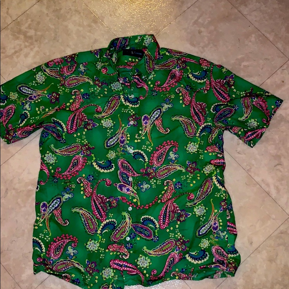 Ralph Lauren Paisley print button up men’s large